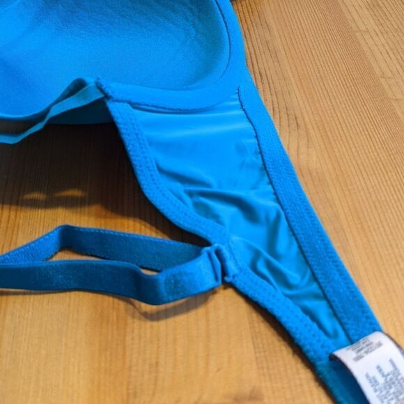 Victoria's SECRET lined Demi teal color sexy bra 32DD B064 - Picture 2 of 10